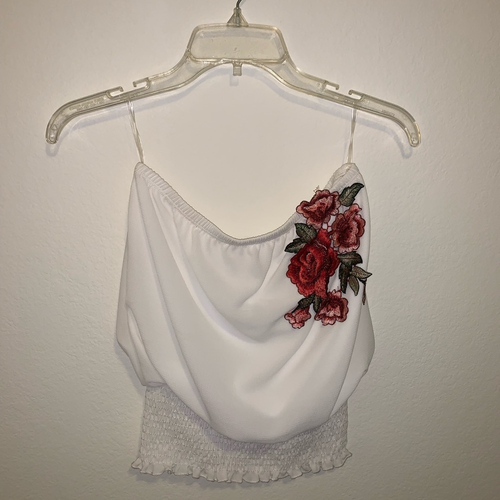 strapless blouse
